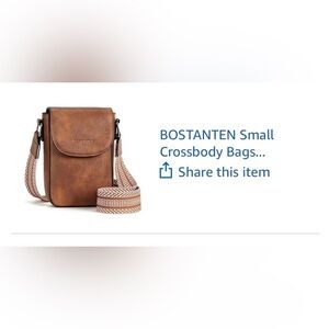 Amazon Brown Leather Messenger Bag